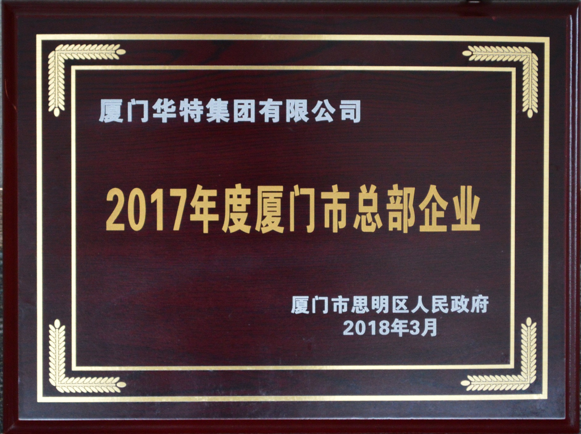 华特两化融合管理体系评定证书